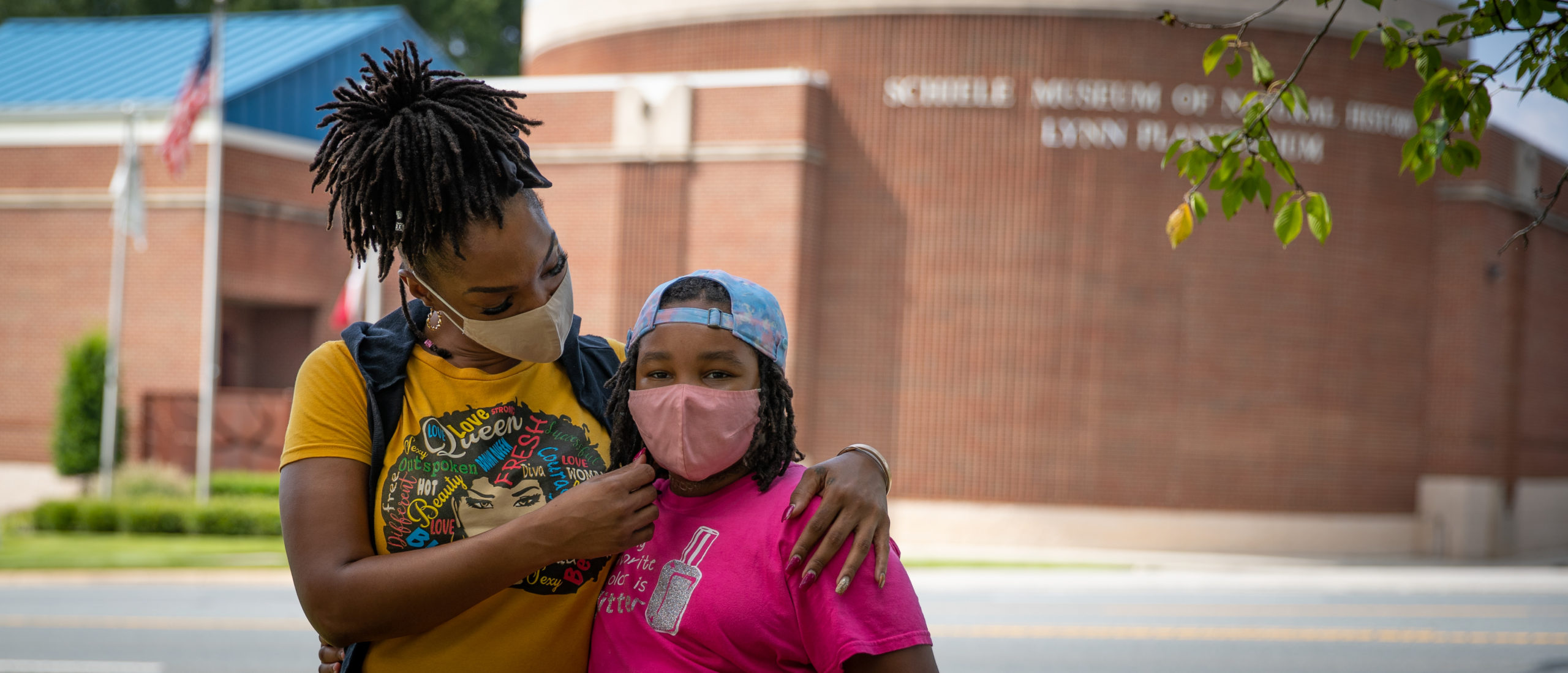 Gaston SAVES Mask Together Campaign - Mother and Daughter