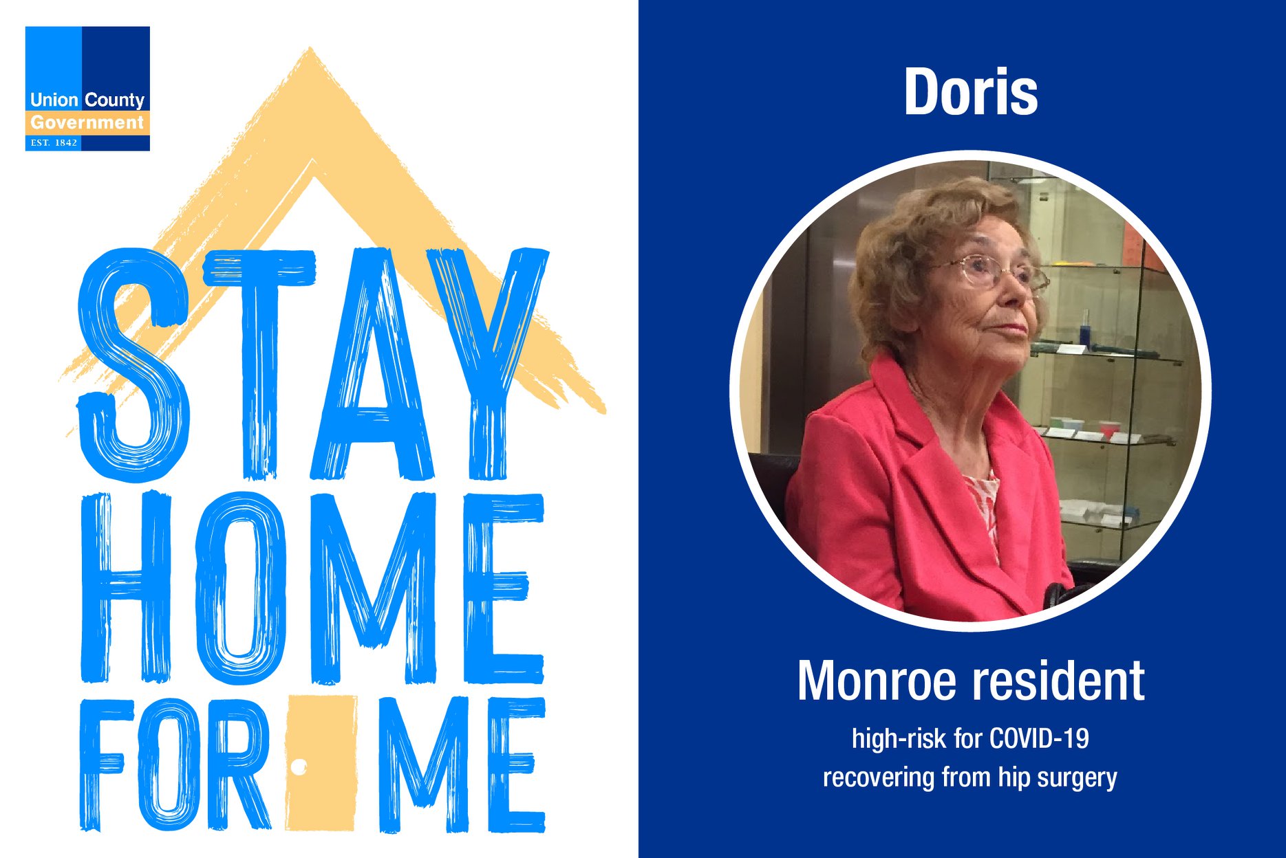 union county social media campaign stay home for me