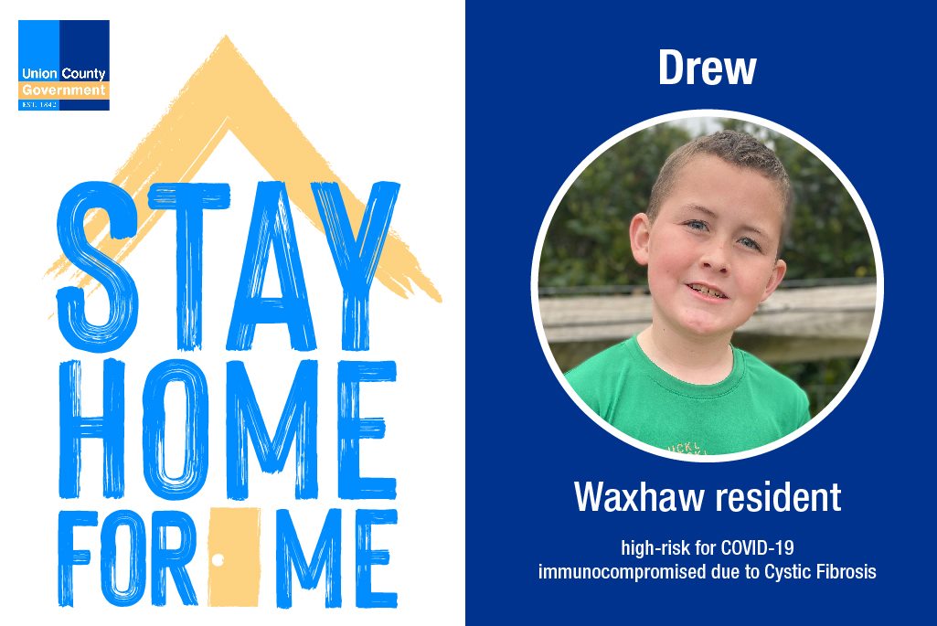 union county social media campaign stay home for me